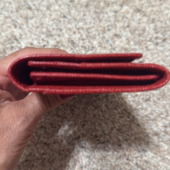 Celine Long Red Leather Wallet - Picture 7 of 8